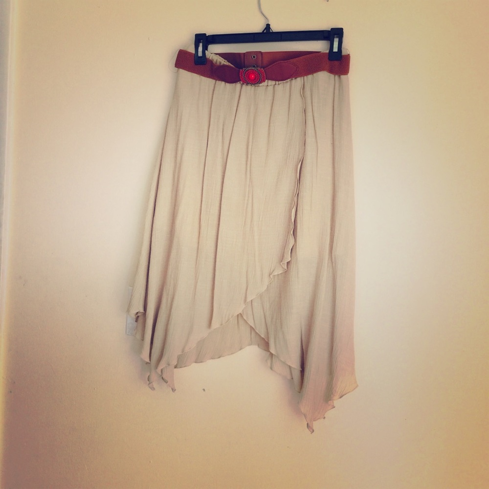 Boho style xl skirt with belt